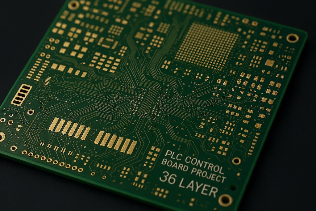 36 layer industrial control PCB ENIG finish Isola laminate